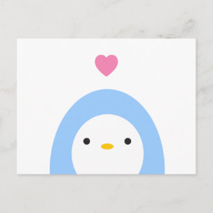 Pinguin-Liebe Postkarte
