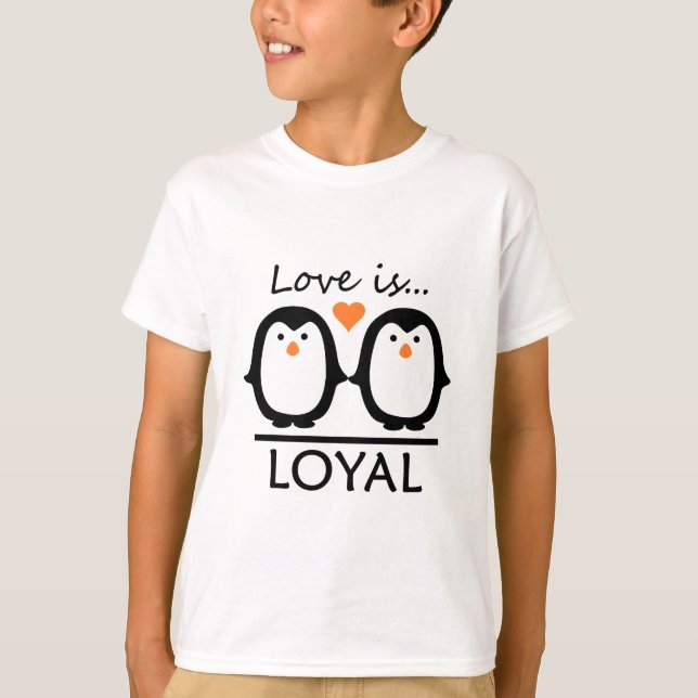 Pinguin-Liebe T-Shirt (Vorderseite)