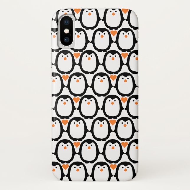 Pinguin-Liebe-Telefongehäuse Case-Mate iPhone Hülle (Rückseite)