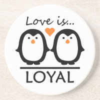 Pinguin Liebe Untersetzer