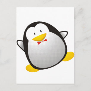 Pinguin Linux-Bildertux Postkarte
