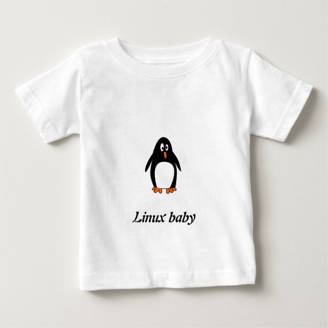 Pinguin-Linux-Smokingbild Baby T-shirt (Vorderseite)
