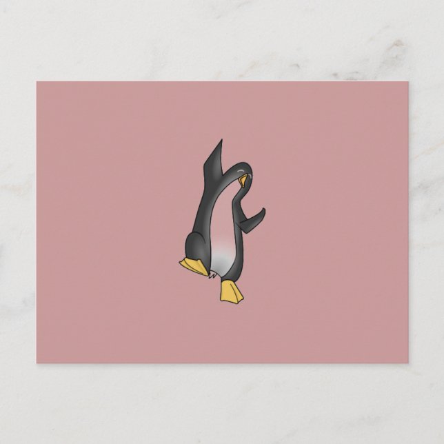 Pinguin-Linux-Tux-Bild Postkarte (Vorderseite)