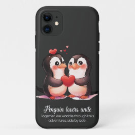 Pinguin Lovers - Valentinstag Special Case-Mate iPhone Hülle