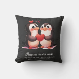 Pinguin Lovers - Valentinstag Special Kissen