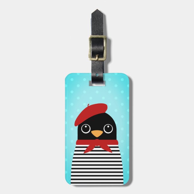 Pinguin Luggage Tags Gepäckanhänger (Vorderseite vertikal)