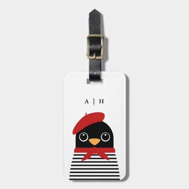 Pinguin Luggage Tags Gepäckanhänger (Vorderseite vertikal)