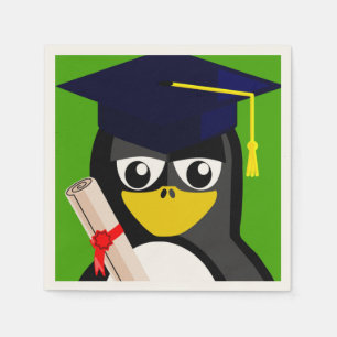 PINGUIN MIT ABSCHLUSSHUT SERVIETTE