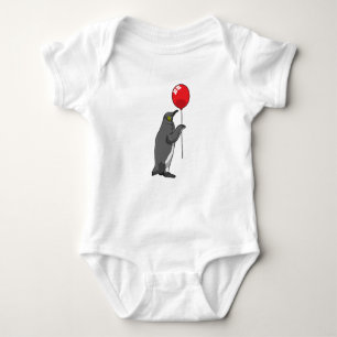 Pinguin mit Balloon Baby Strampler