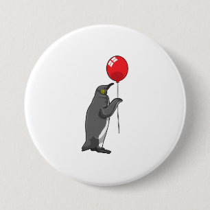 Pinguin mit Balloon Button