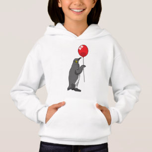 Pinguin mit Balloon Hoodie