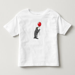 Pinguin mit Balloon Kleinkind T-shirt