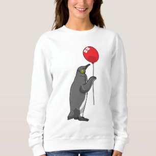 Pinguin mit Balloon Sweatshirt