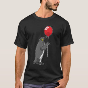 Pinguin mit Balloon T-Shirt