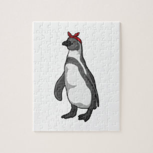 Pinguin mit Bandana Puzzle