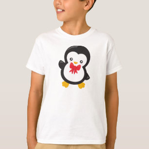 Pinguin mit Bow-Krawatte, Niedlicher Pinguin, Klei T-Shirt
