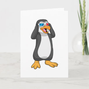 Pinguin mit Brille Karte