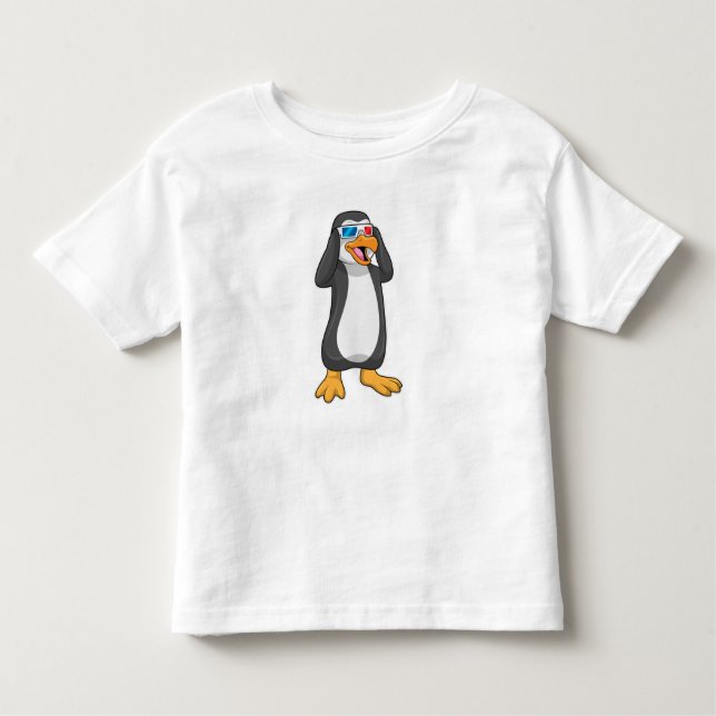 Pinguin mit Brille Kleinkind T-shirt (Vorderseite)