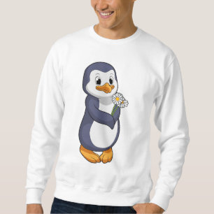 Pinguin mit Daisy Sweatshirt