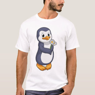Pinguin mit Daisy T-Shirt