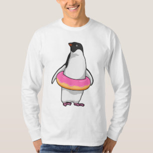 Pinguin mit Donut T-Shirt
