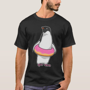Pinguin mit Donut T-Shirt