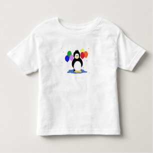 Pinguin mit farbenfrohen Balloons Kleinkind T-shirt