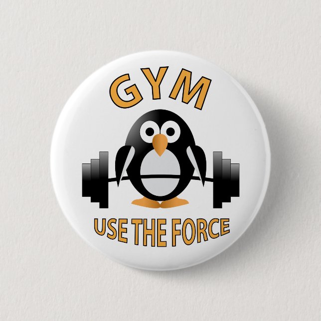 Pinguin mit Grill Button (Vorderseite)