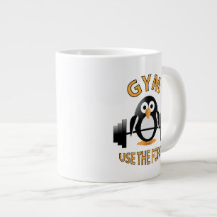 Pinguin mit Grill Jumbo-Tasse
