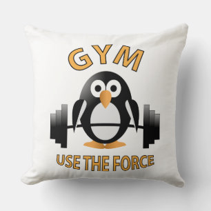 Pinguin mit Grill Kissen