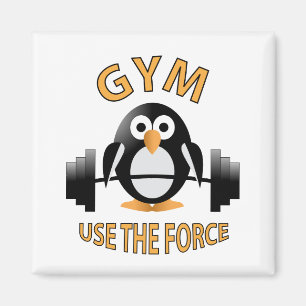 Pinguin mit Grill Magnet