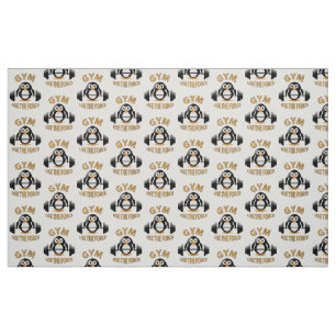 Pinguin mit Grill Stoff