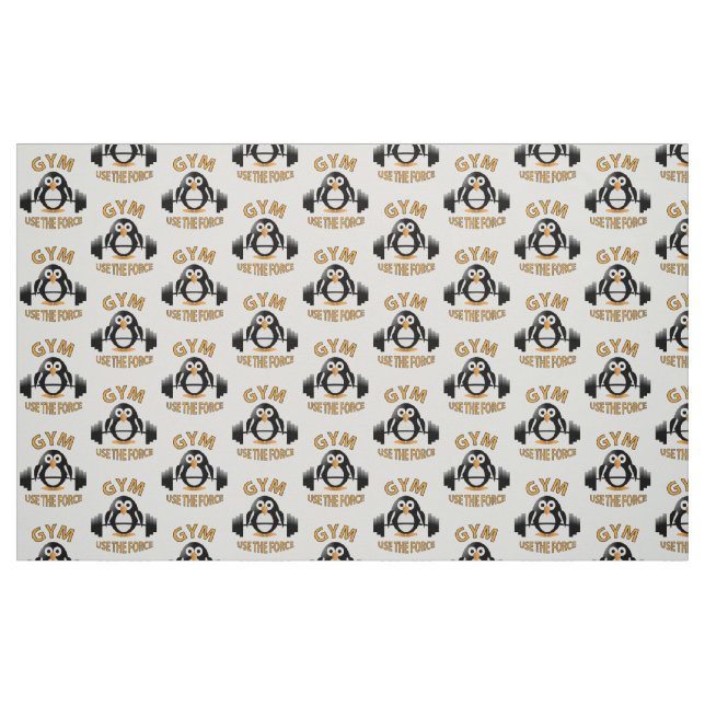 Pinguin mit Grill Stoff (Fat Quarter (45,7 x 55,9 cm))
