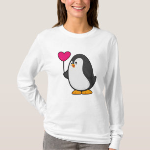 Pinguin mit Herzballon T-Shirt