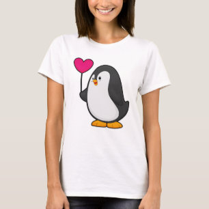 Pinguin mit Herzballon T-Shirt