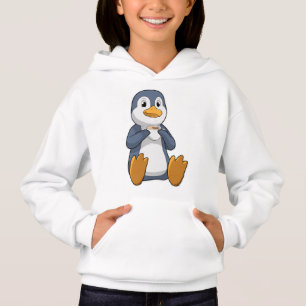Pinguin mit Kaffee-Cup Hoodie