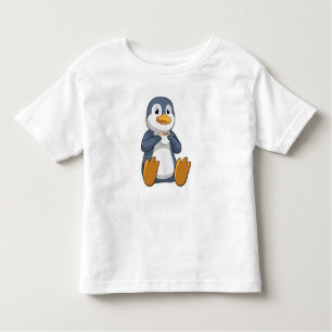 Pinguin mit Kaffee-Cup Kleinkind T-shirt