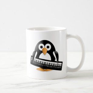 Pinguin mit Klavier Tasse