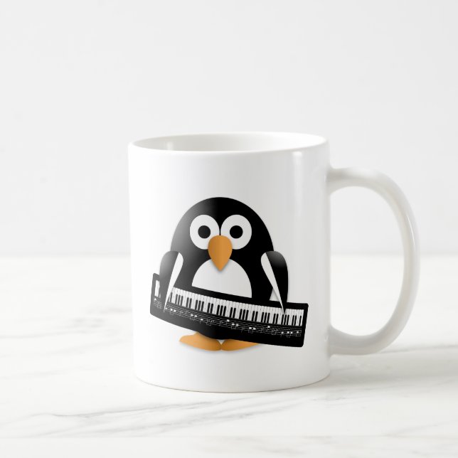 Pinguin mit Klavier Tasse (Rechts)