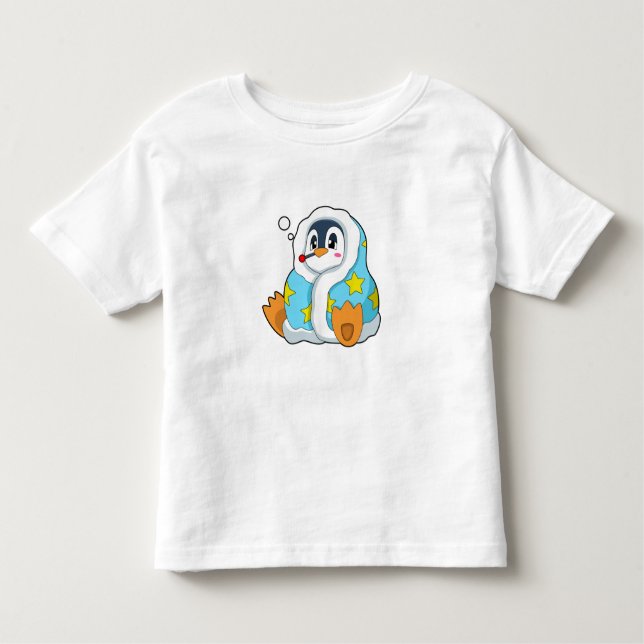 Pinguin mit klinischem Thermometer Kleinkind T-shirt (Vorderseite)