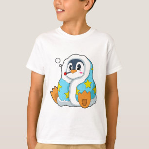 Pinguin mit klinischem Thermometer T-Shirt