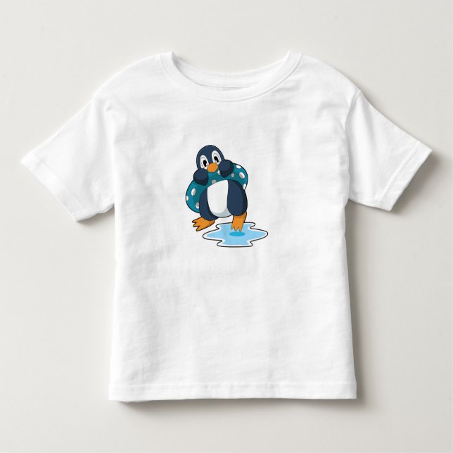 Pinguin mit Lifebuoy Kleinkind T-shirt (Vorderseite)