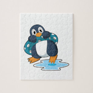 Pinguin mit Lifebuoy Puzzle