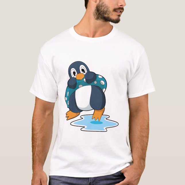 Pinguin mit Lifebuoy T-Shirt (Vorderseite)