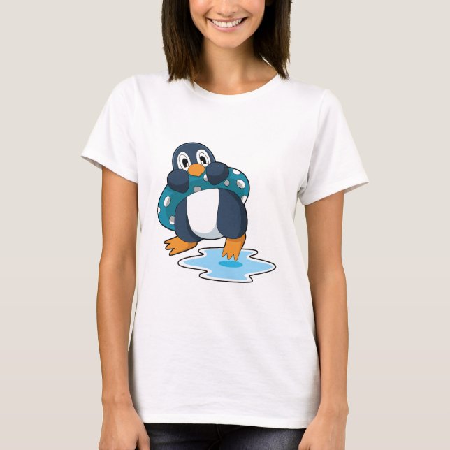 Pinguin mit Lifebuoy T-Shirt (Vorderseite)