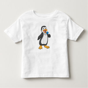 Pinguin mit Lollipop-Süßigkeiten Kleinkind T-shirt