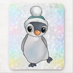 Pinguin mit Mütze Mousepad