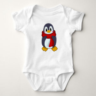 Pinguin mit Scarf Baby Strampler