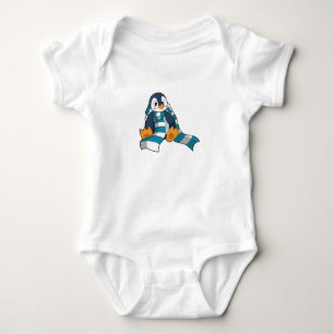 Pinguin mit Scarf Baby Strampler