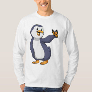 Pinguin mit Schmetterling T-Shirt
